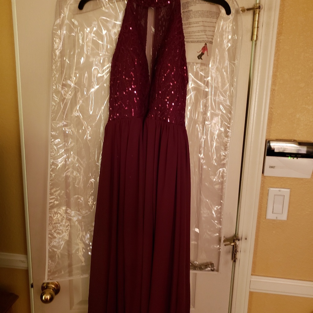 Sequin Hearts One Piece lace gown